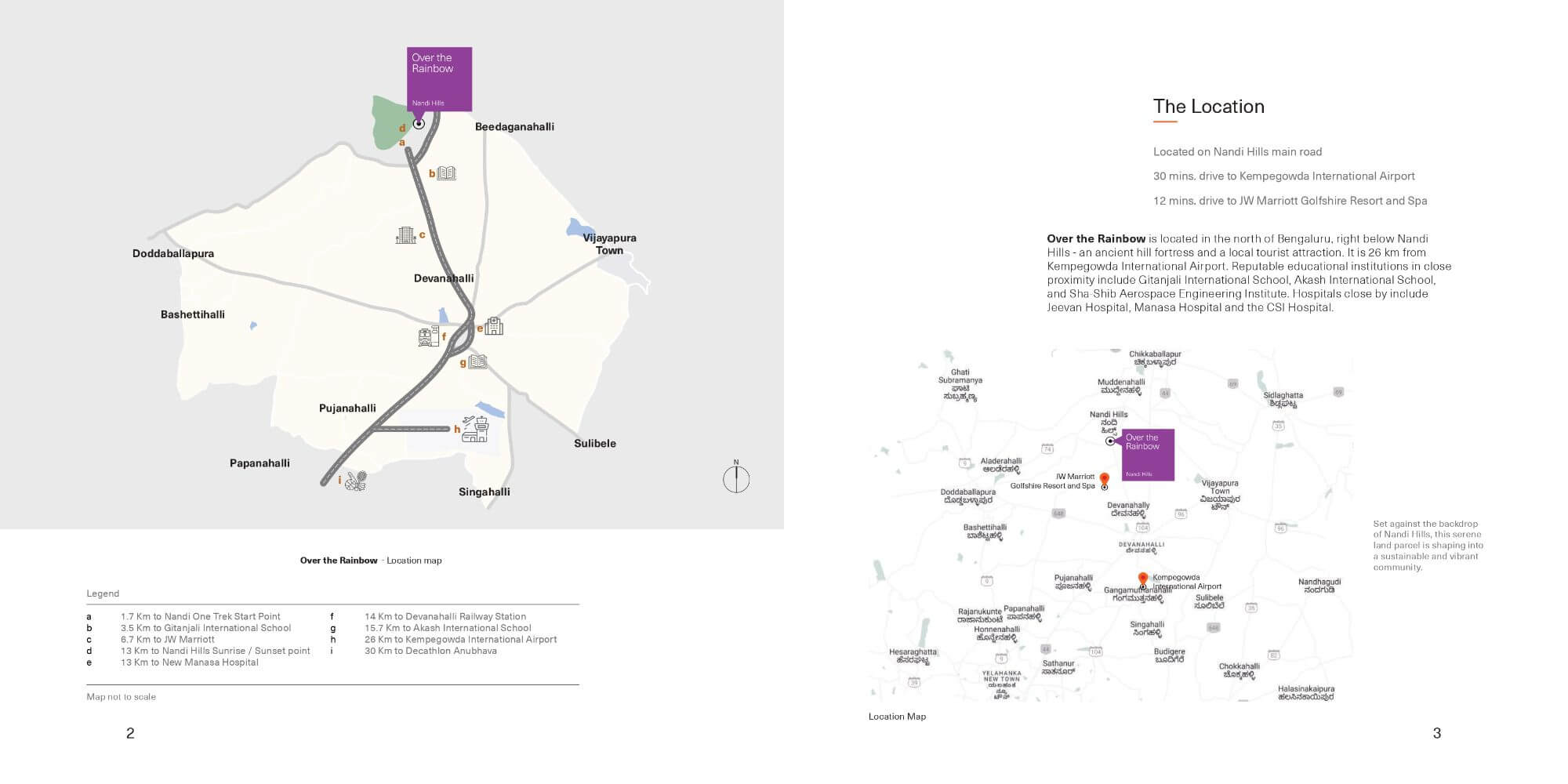 Total Environment Over The Rainbow Nandi Hills Location Map